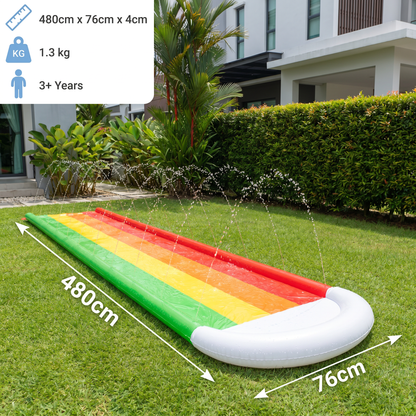 Rainbow Water Slide – Inflatable Outdoor Slide for Kids & Family