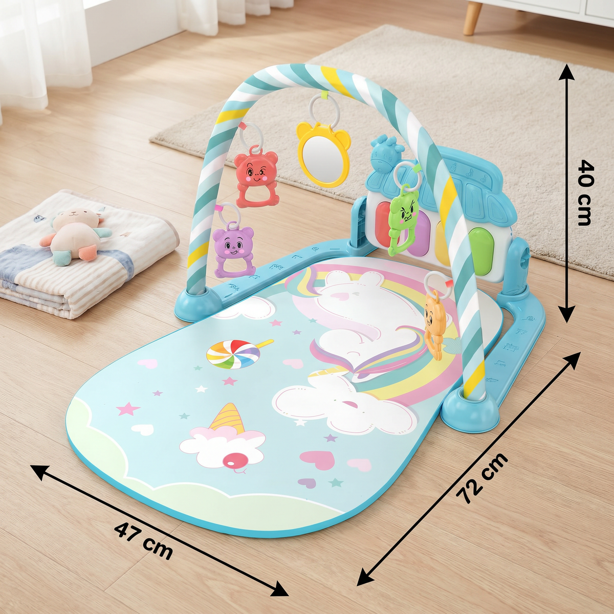 Musical Baby Pedal Piano for Limbs Coordination and Visual & Auditory Training