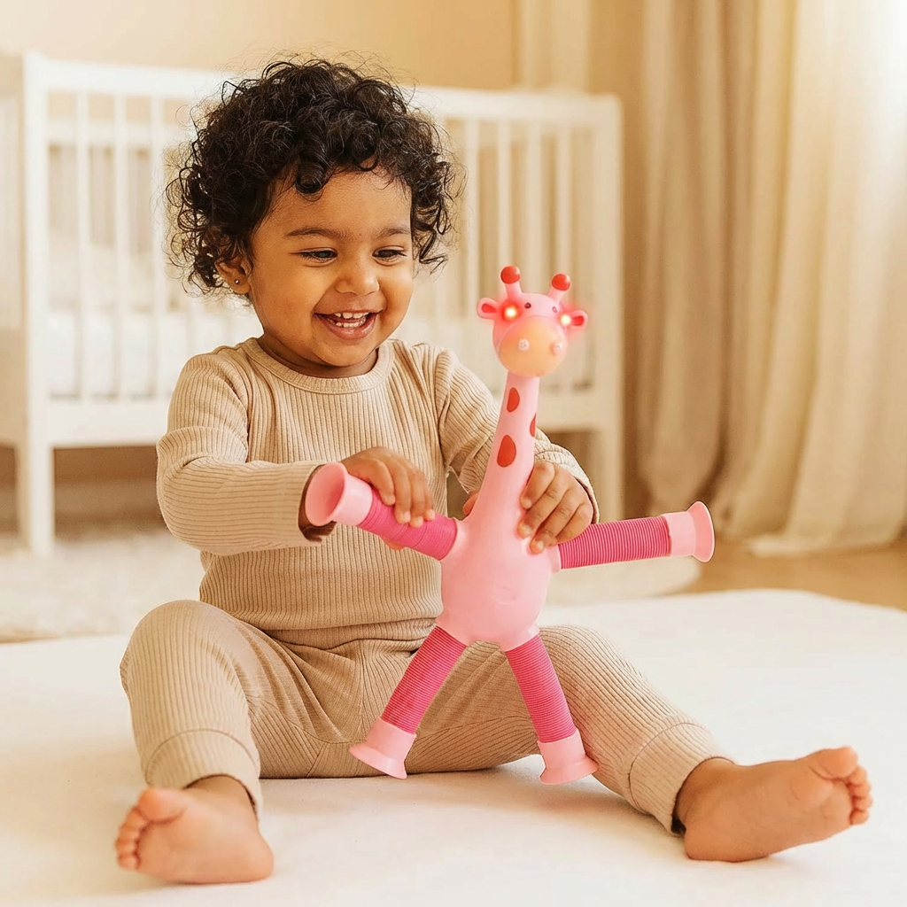 Sensory Suction Cup Giraffe Baby Toy