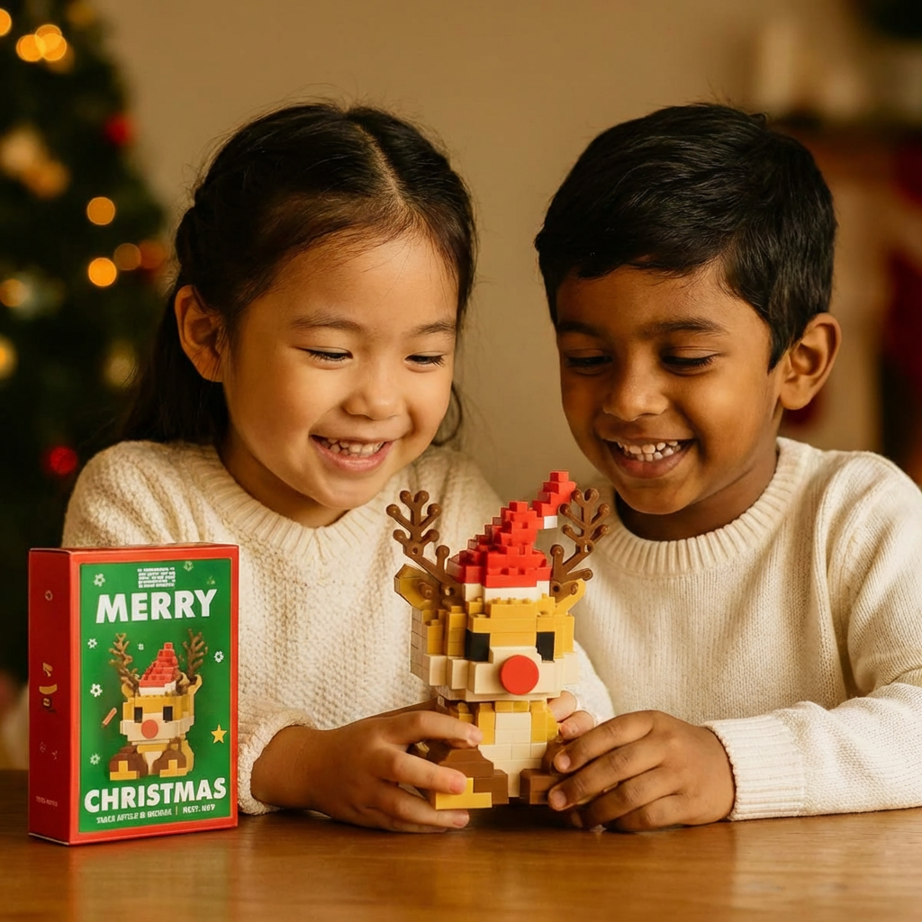 Creative Building Block Christmas Figures - Fun for the Whole Family