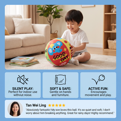 Soft & Safe Silent Indoor Play Ball for Kids