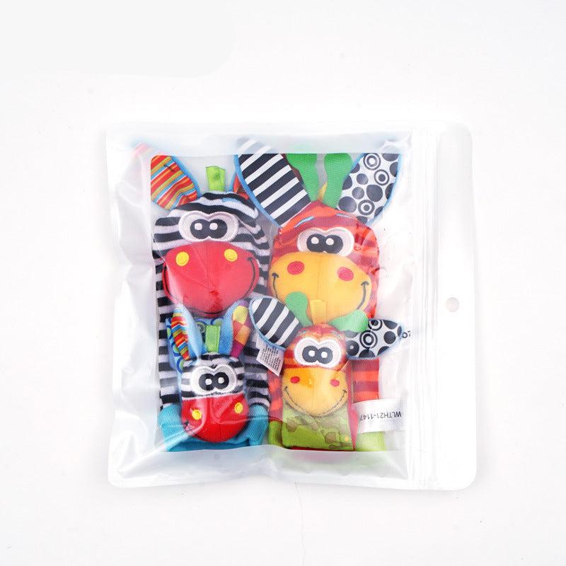 Baby Rattle Wrist and Sock Set ⎜ Colorful Sensory Toys for Early Learning and Motor Skill Development