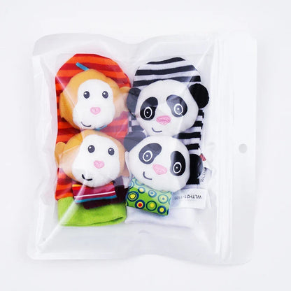 Baby Rattle Wrist and Sock Set ⎜ Colorful Sensory Toys for Early Learning and Motor Skill Development