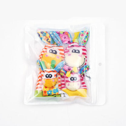 Baby Rattle Wrist and Sock Set ⎜ Colorful Sensory Toys for Early Learning and Motor Skill Development