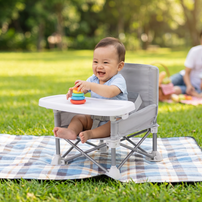 Foldable Baby Camping Chair with Tray for On the Go
