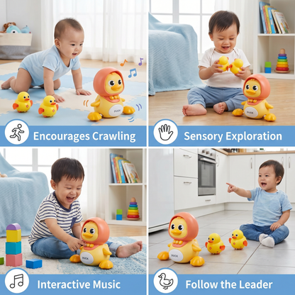 Musical Duck Family Crawling & Learning Toy for Babies