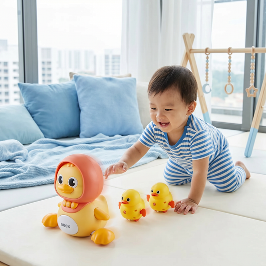 Musical Duck Family Crawling & Learning Toy for Babies