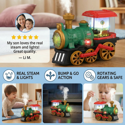Smart Kids Steam Locomotive with Real Steam