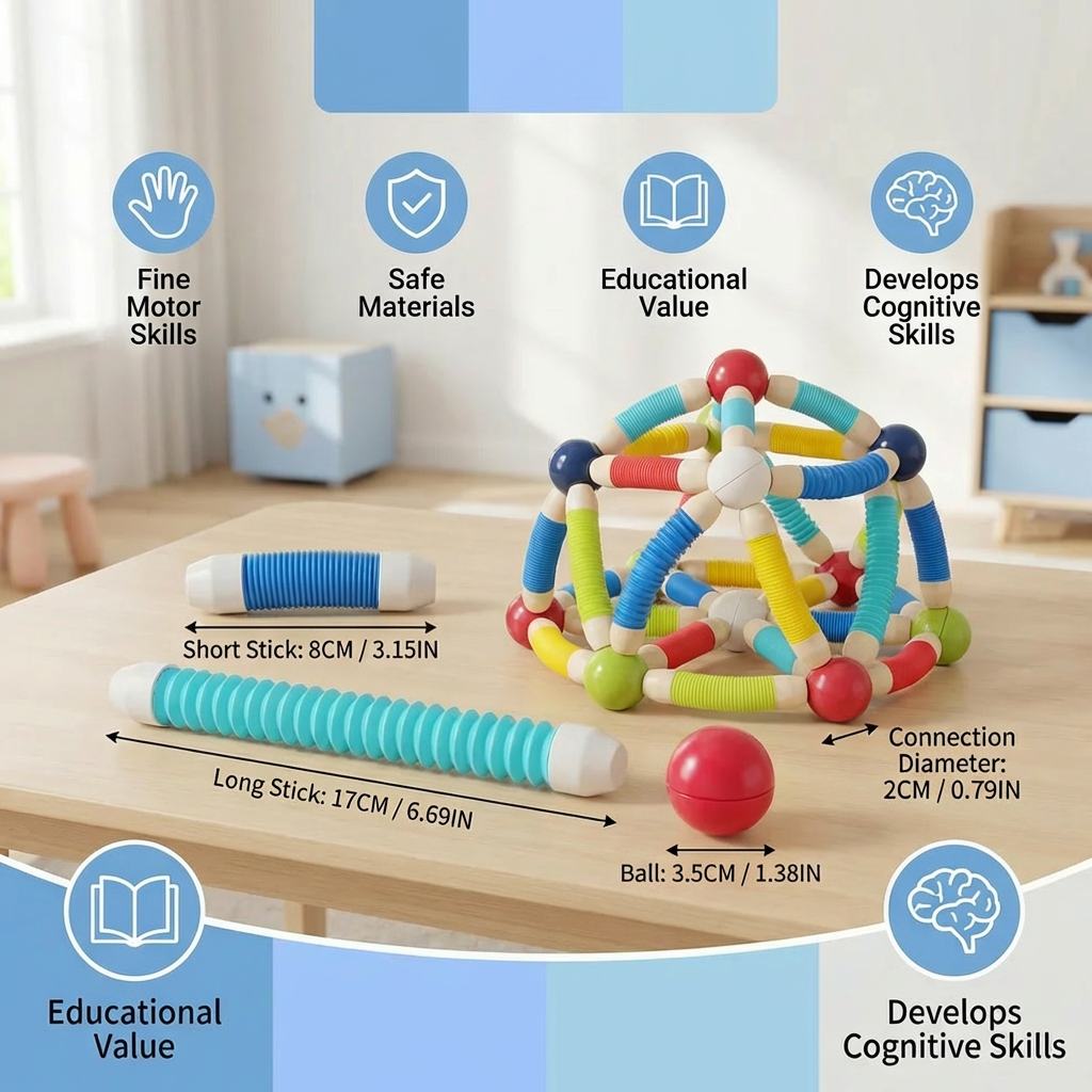 Montessori Malleable Magnetic Building Blocks