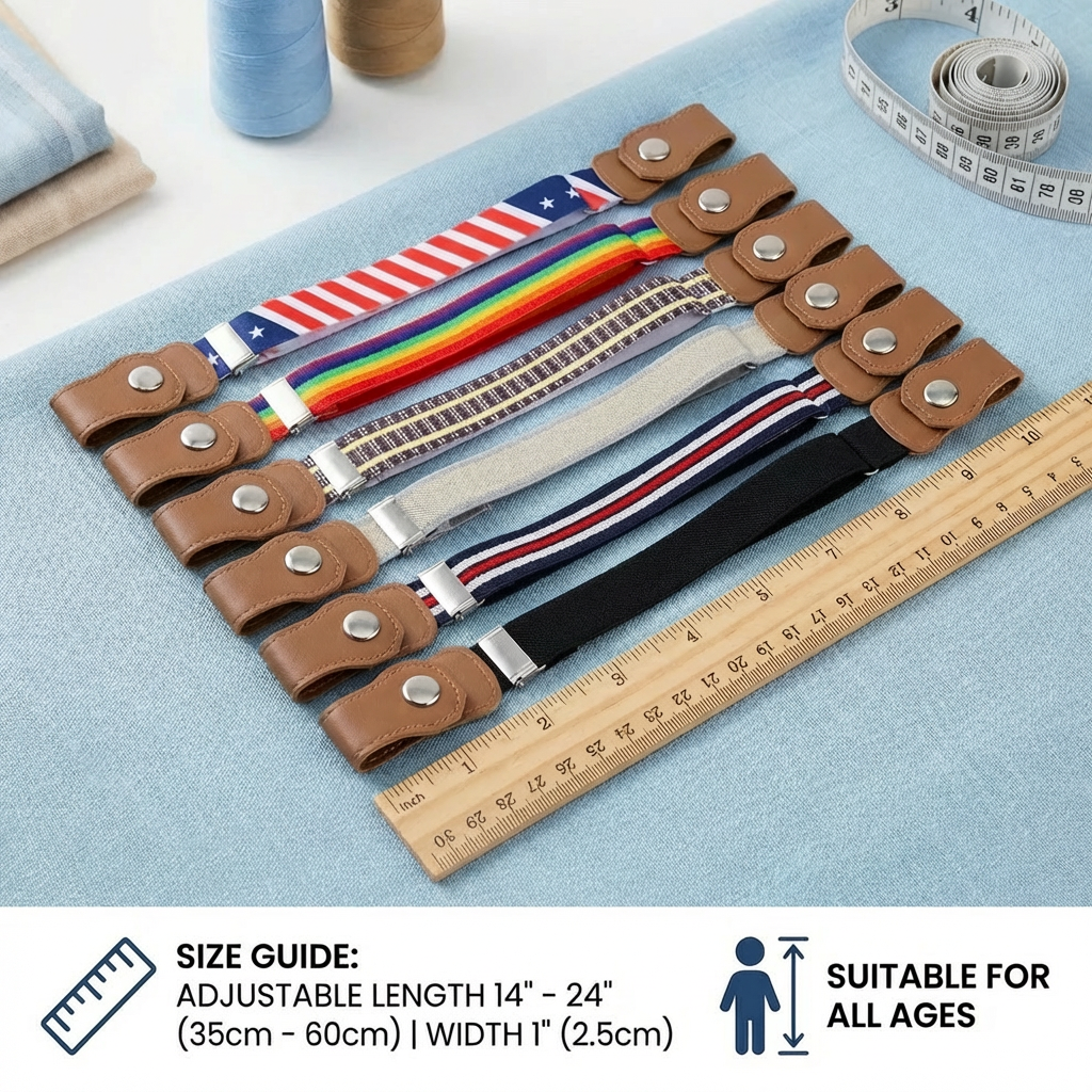 Comfortable Elastic Children’s Belts – Suitable for All Ages