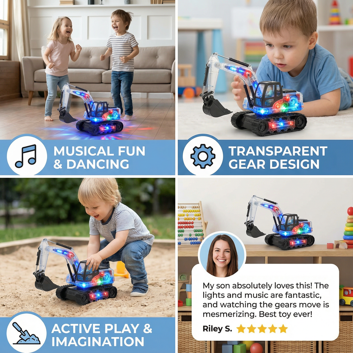 Dancing And Light-Up Musical Digger