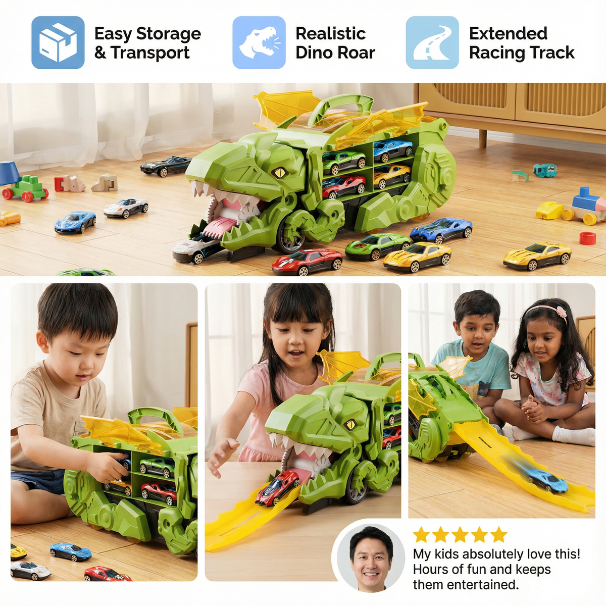 Dinosaur Car Game Truck