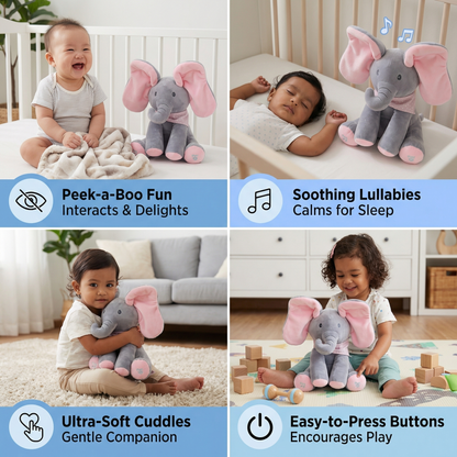 Peek-A-Boo-Elephant - Interactive Plush Toy
