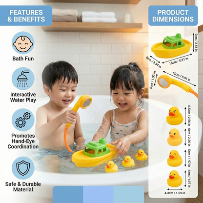Duck Fountain Bath Toy With Shower Head