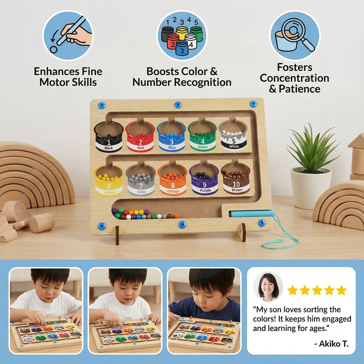 Montessori Magnetic Maze
