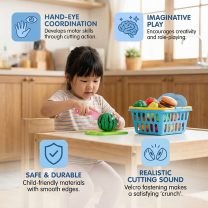 Fruits and Vegetables Cutting Playset