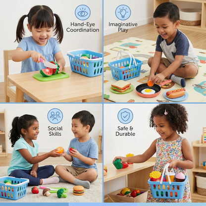 Fruits and Vegetables Cutting Playset