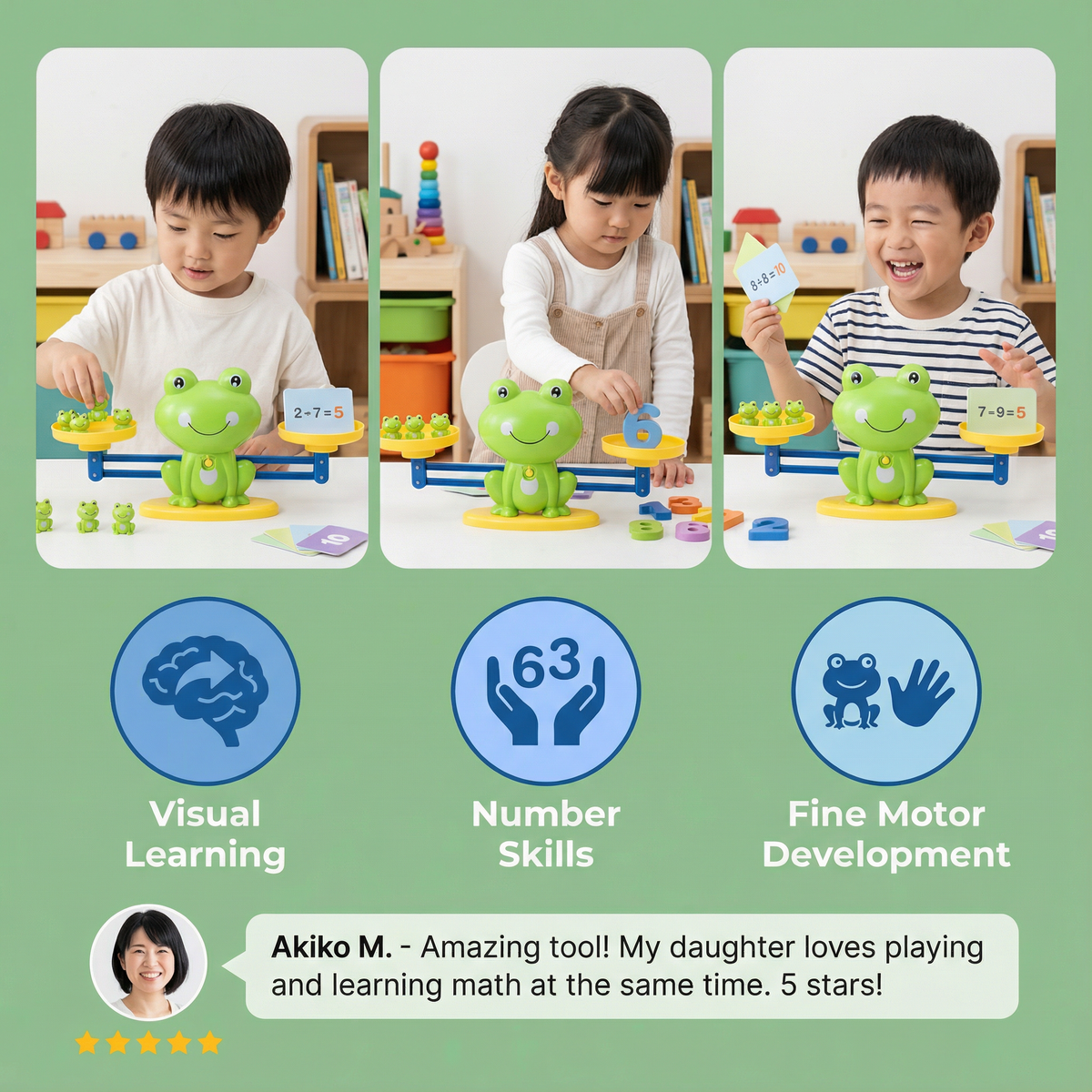 Educational Frog Balance Children’s Toy – Making Maths Easy!
