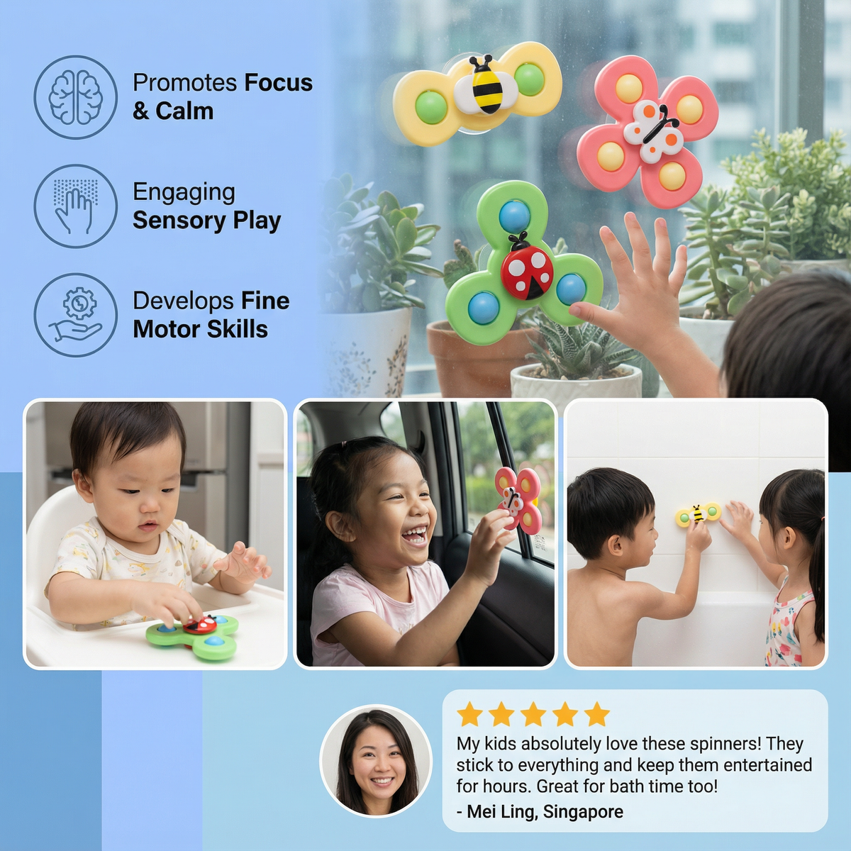 Fun Kids Carousel Toy 3-Piece Set