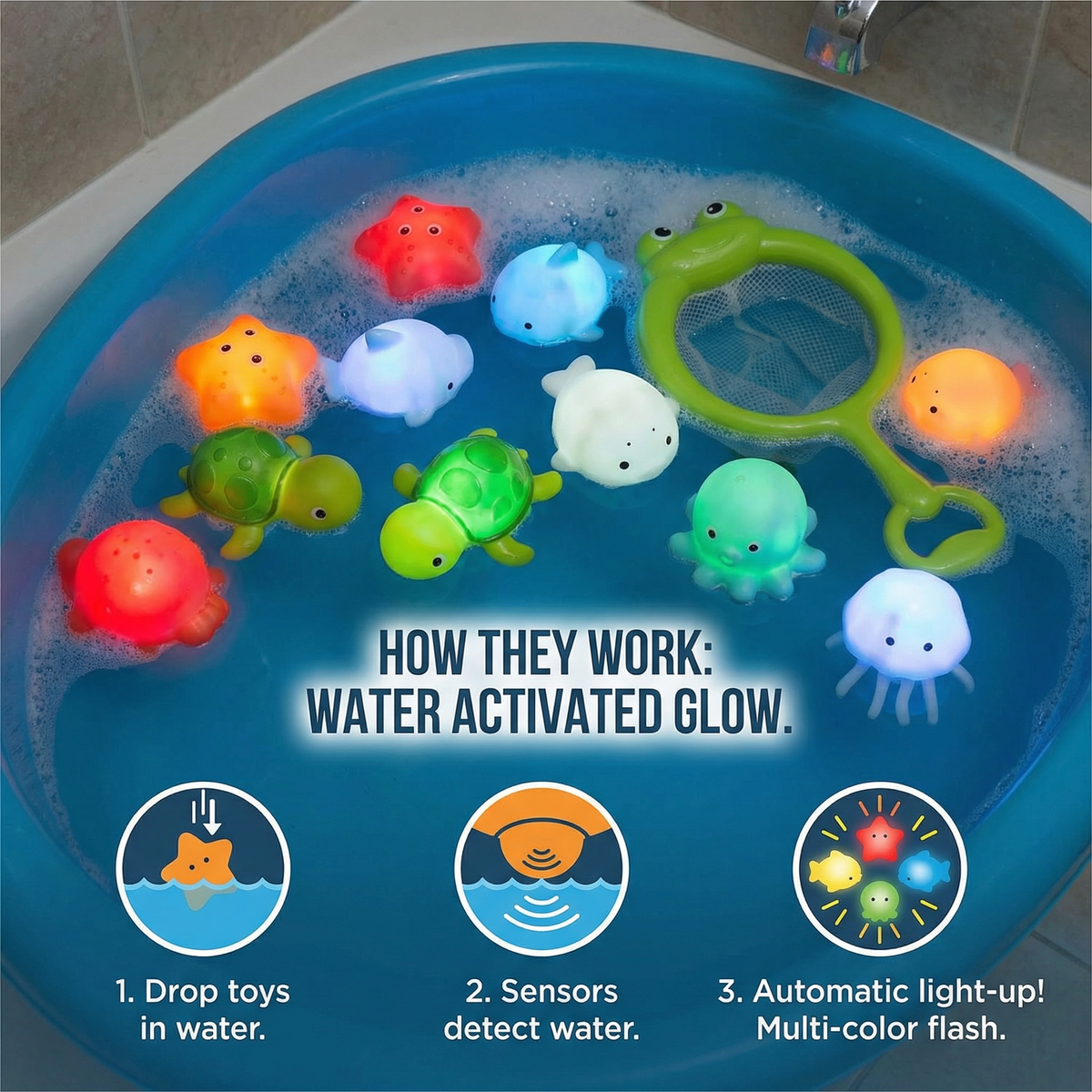 Glowing Bath Animals