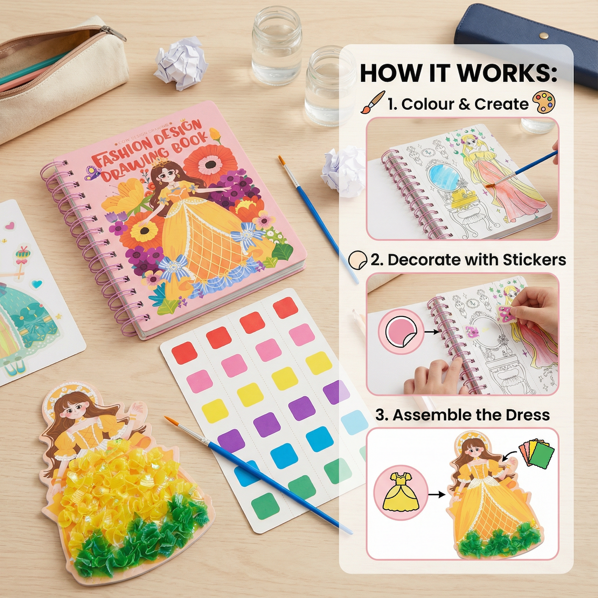 Princess Colouring and Craft Book