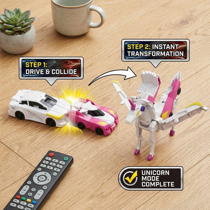 Transforming Unicorn Toy Cars