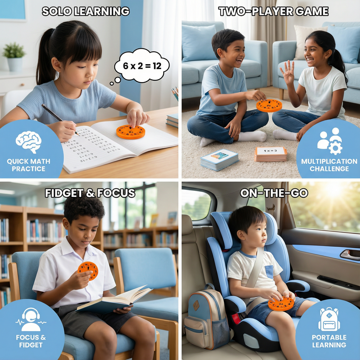 Mathematics Learning Game Fidget Spinner