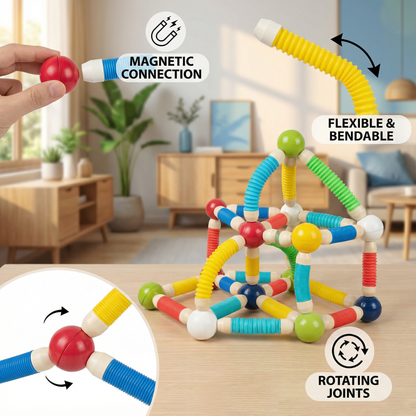 Montessori Malleable Magnetic Building Blocks