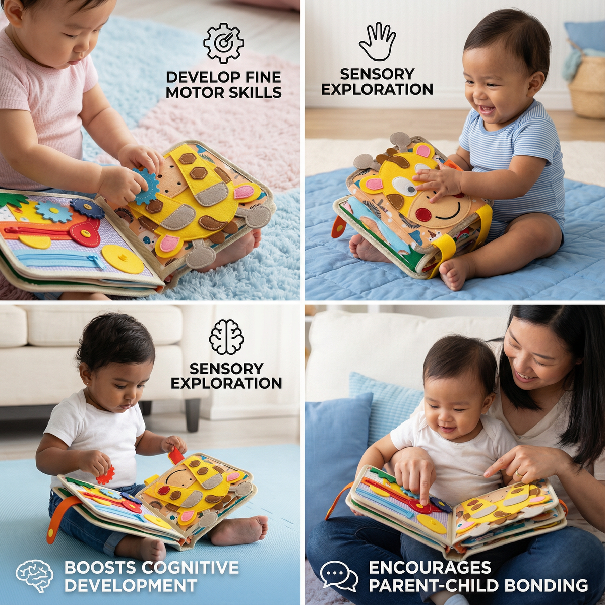 Montessori Sensory Giraffe Story Book