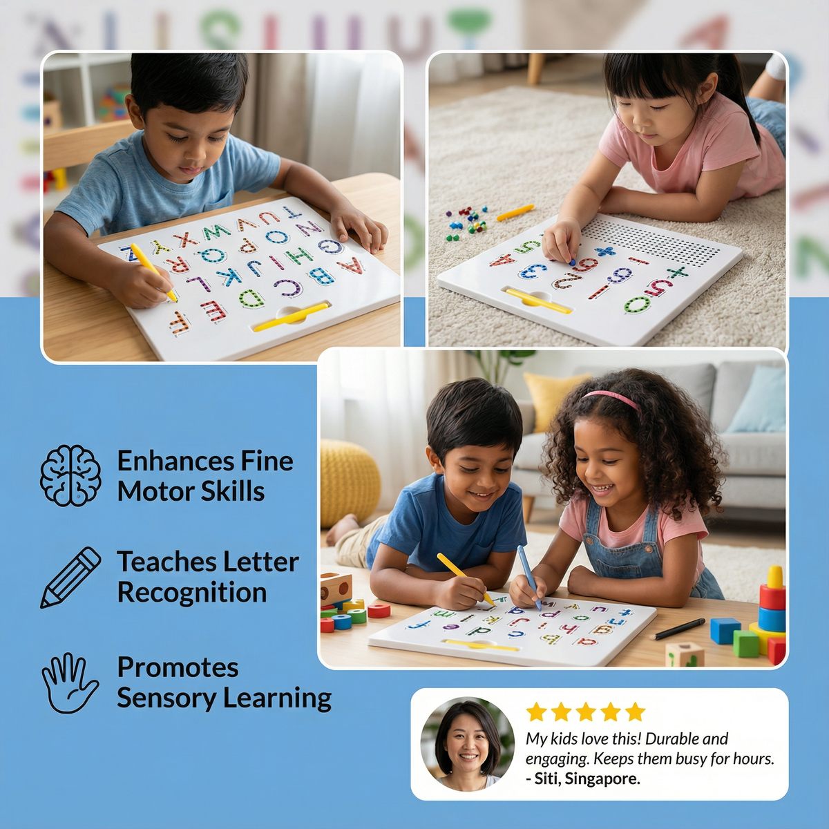 Educational Magnetic Bead Writing Learning Board
