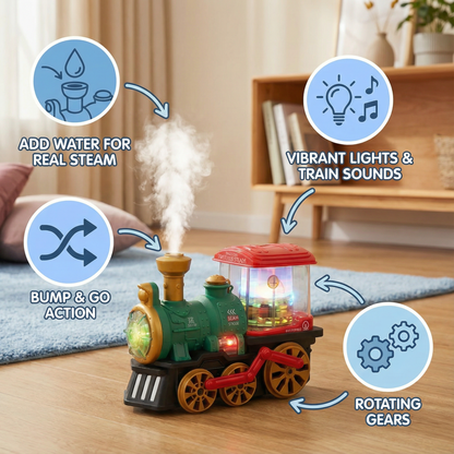 Smart Kids Steam Locomotive with Real Steam