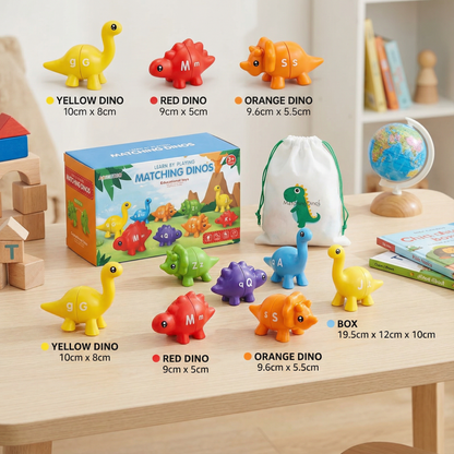 Educational Montessori Colour Dinosaur Sorting Game Set