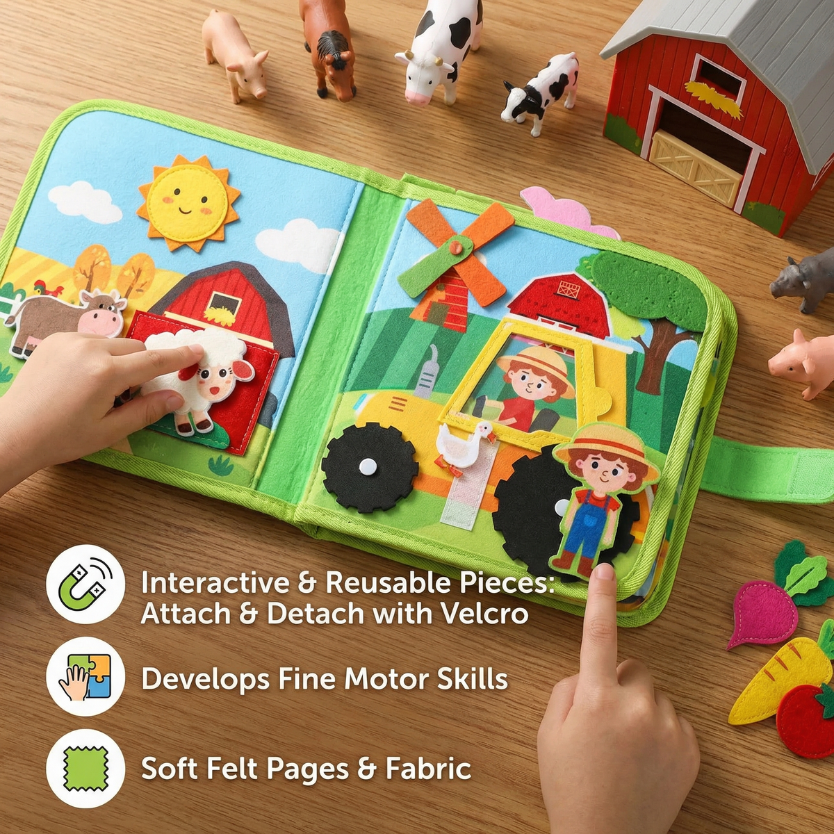 Educational Montessori Farm Story Book