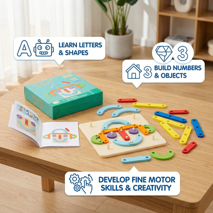 Creative Letters, Numbers, and Shapes Learning Board