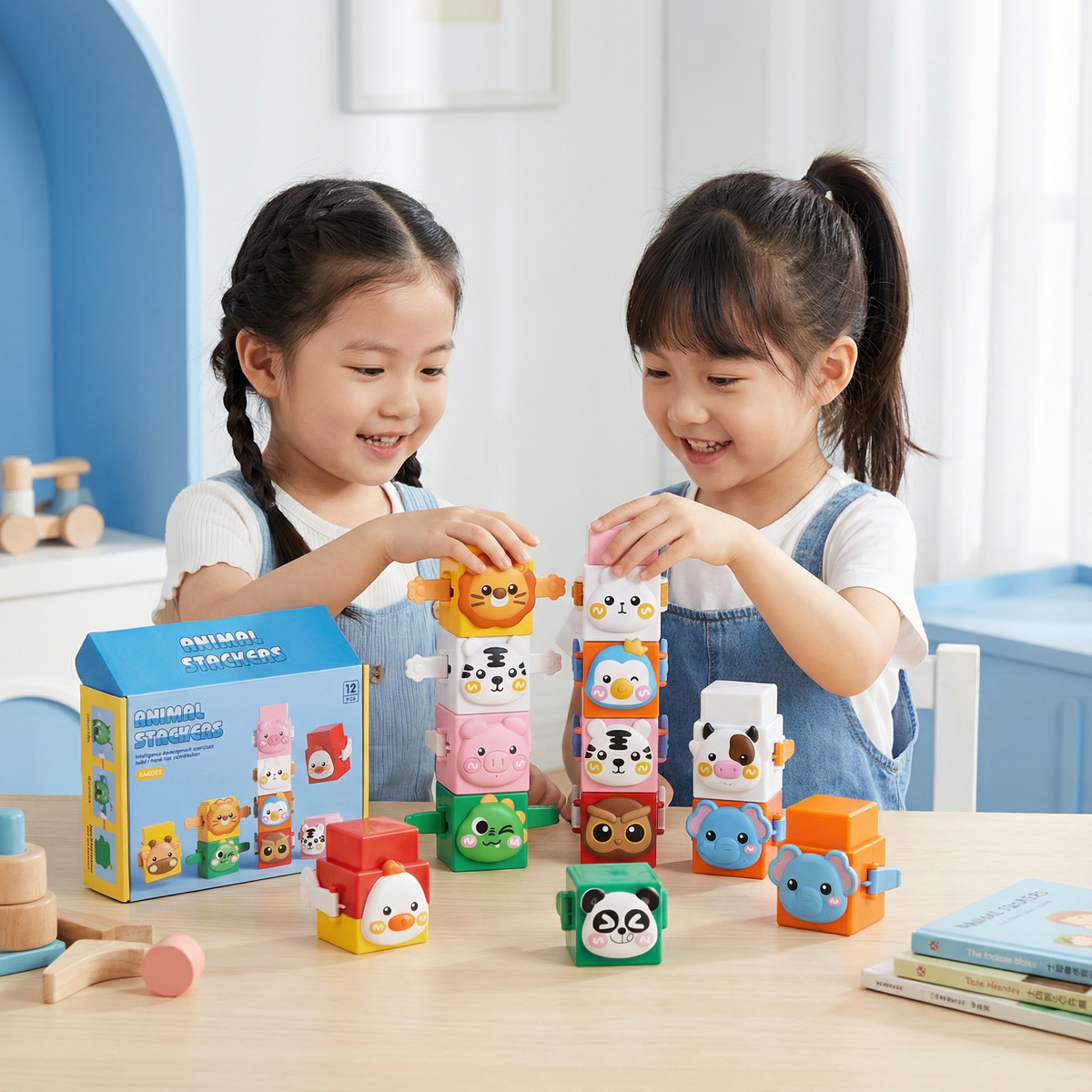 Educational Montessori Animal Stacking Toy