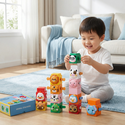 Educational Montessori Animal Stacking Toy