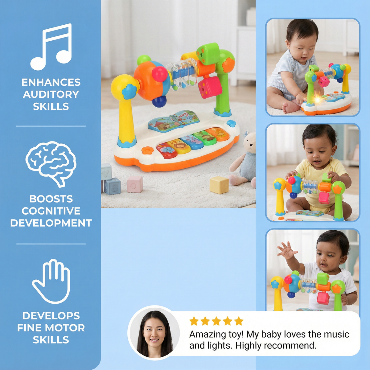 Musical 5-in-1 Learning Toy for Babies