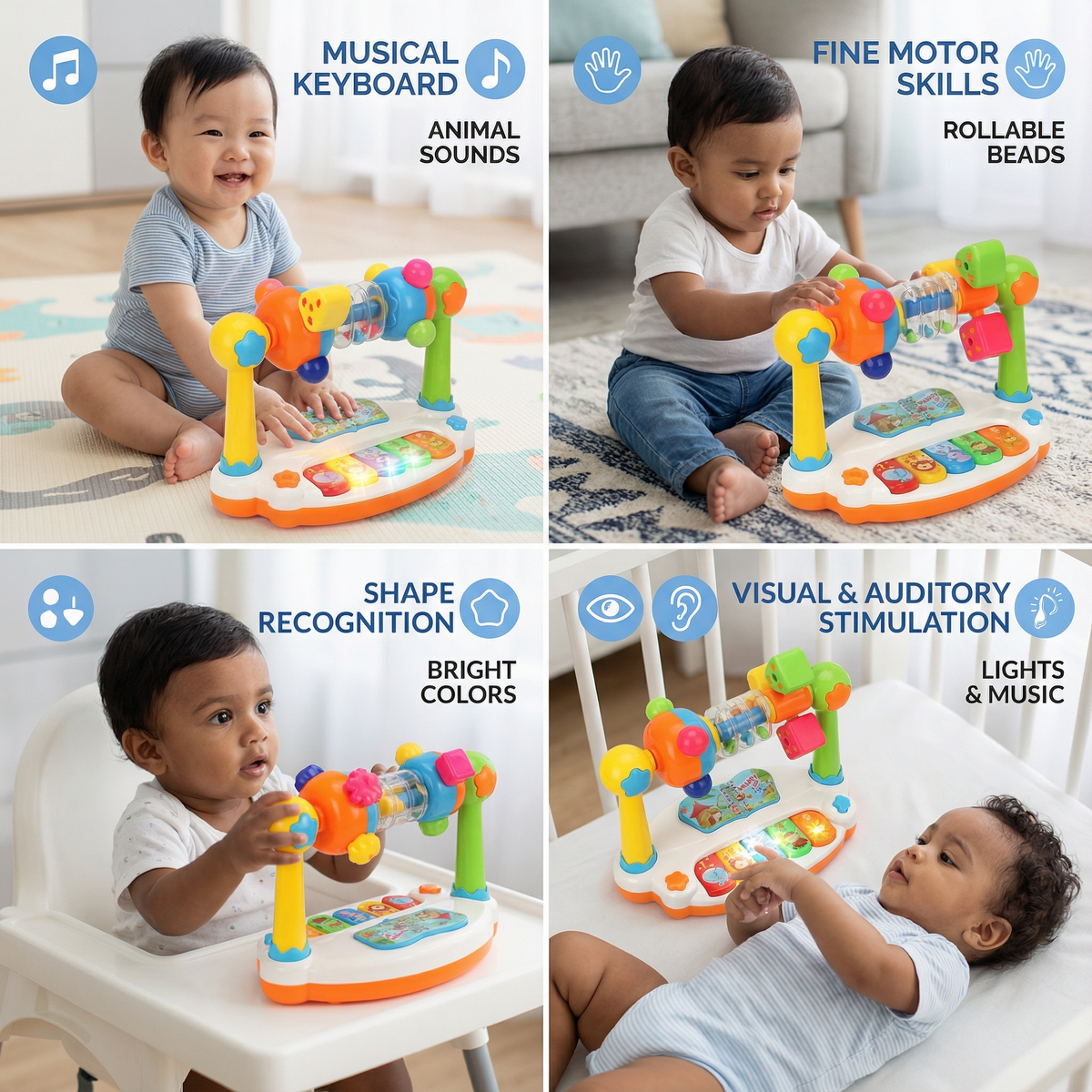 Musical 5-in-1 Learning Toy for Babies