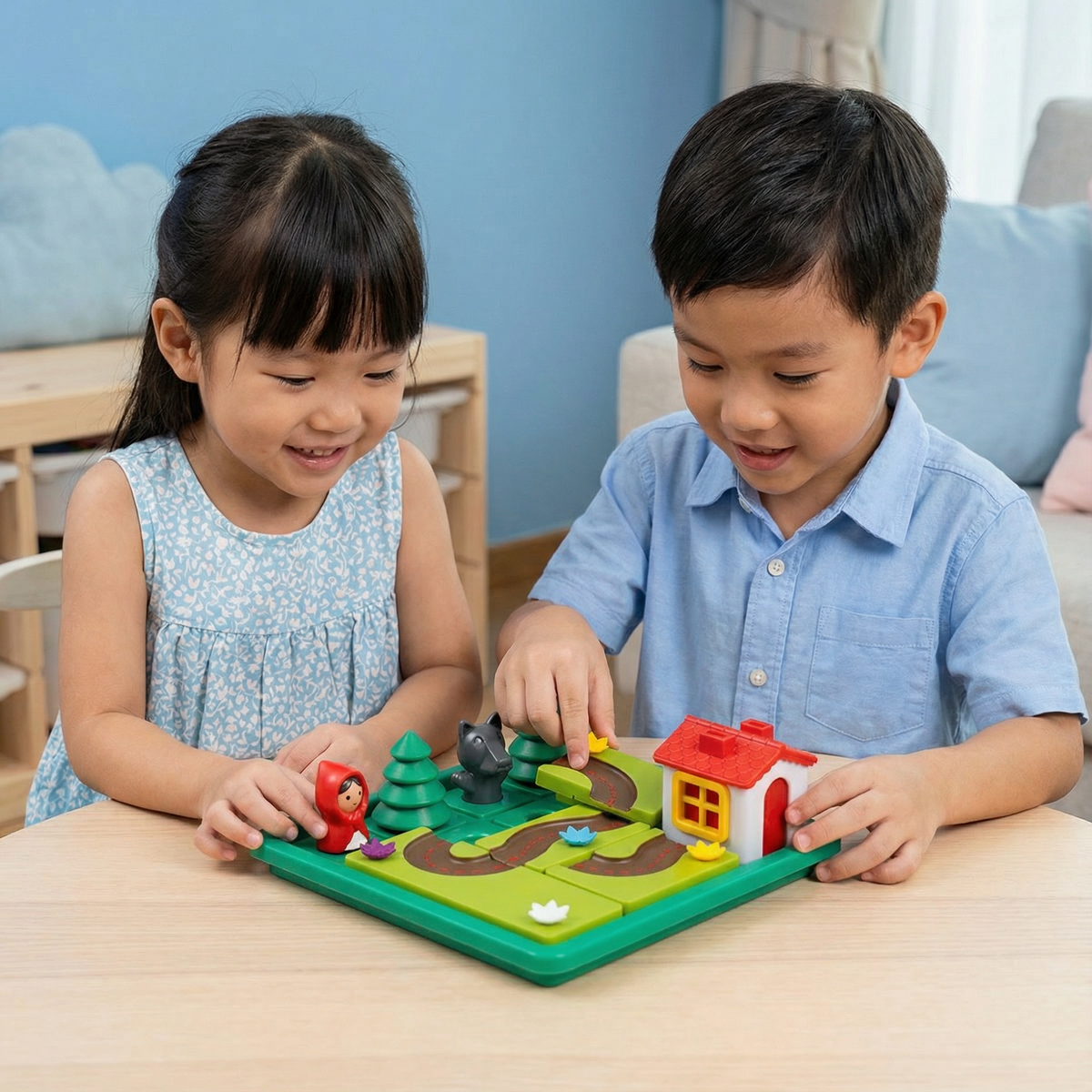 Montessori Little Red Riding Hood Puzzle and Dexterity Game