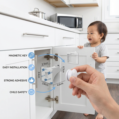 Magnetic Child Safety Cabinet and Door Set