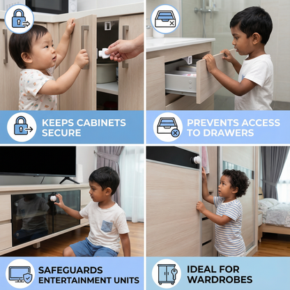Magnetic Child Safety Cabinet and Door Set