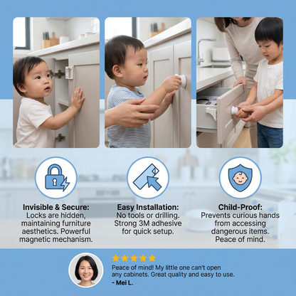Magnetic Child Safety Cabinet and Door Set