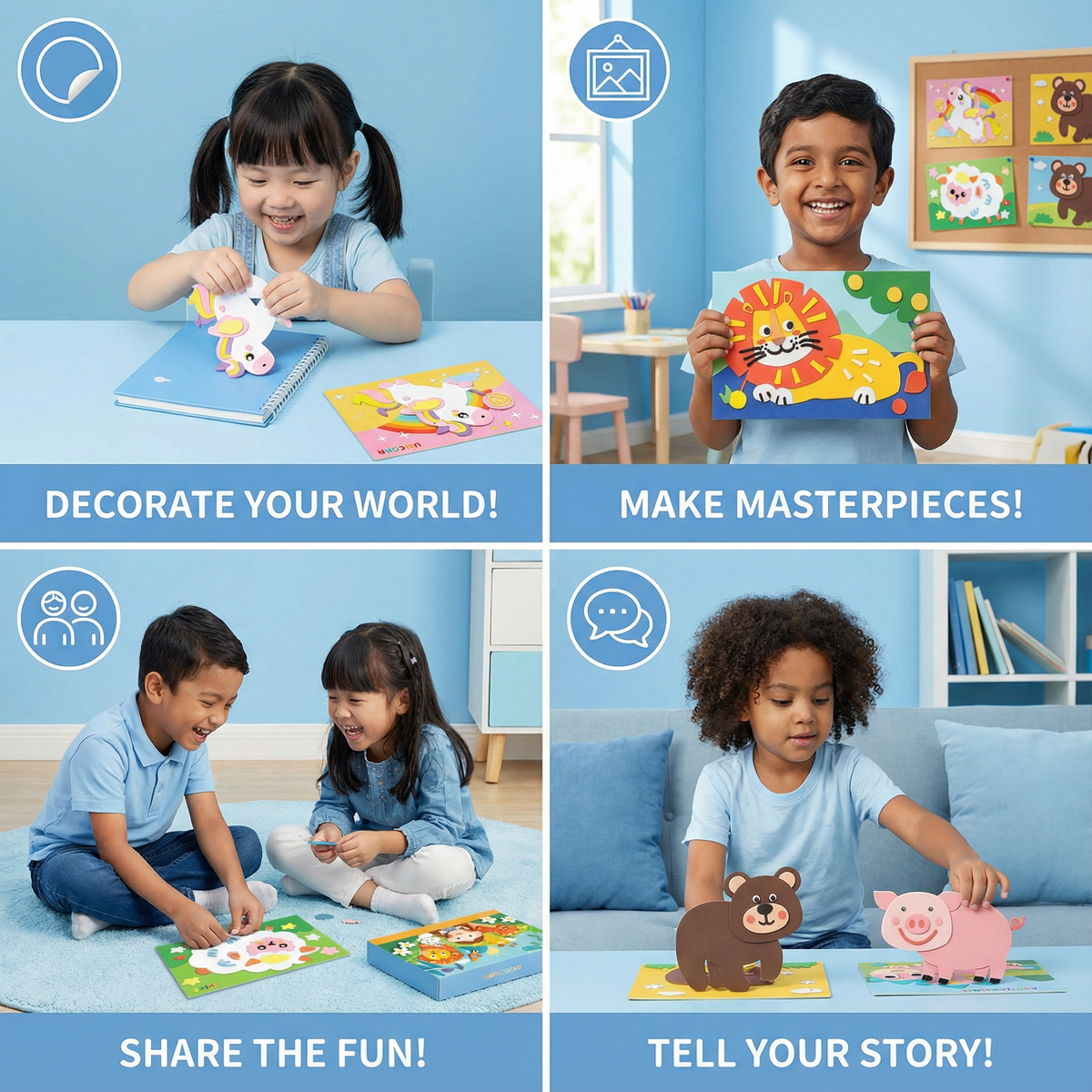 Creative Sticker Craft Set for Kids