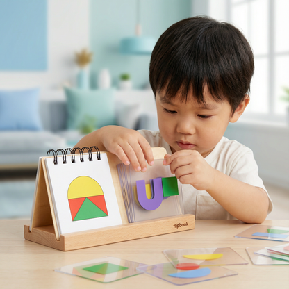 Geometric Colours and Shapes Puzzle Game – Promotes Logical Thinking