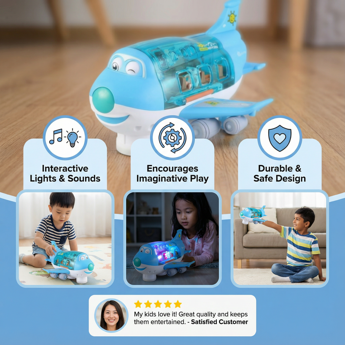 Fun & Dancing Aeroplane Toy