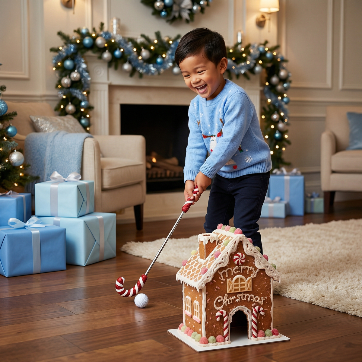 Gingerbread Golf Christmas Toy