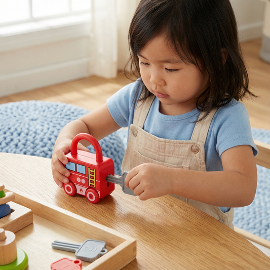 Montessori Key & Lock – Patterns and Colours Toy