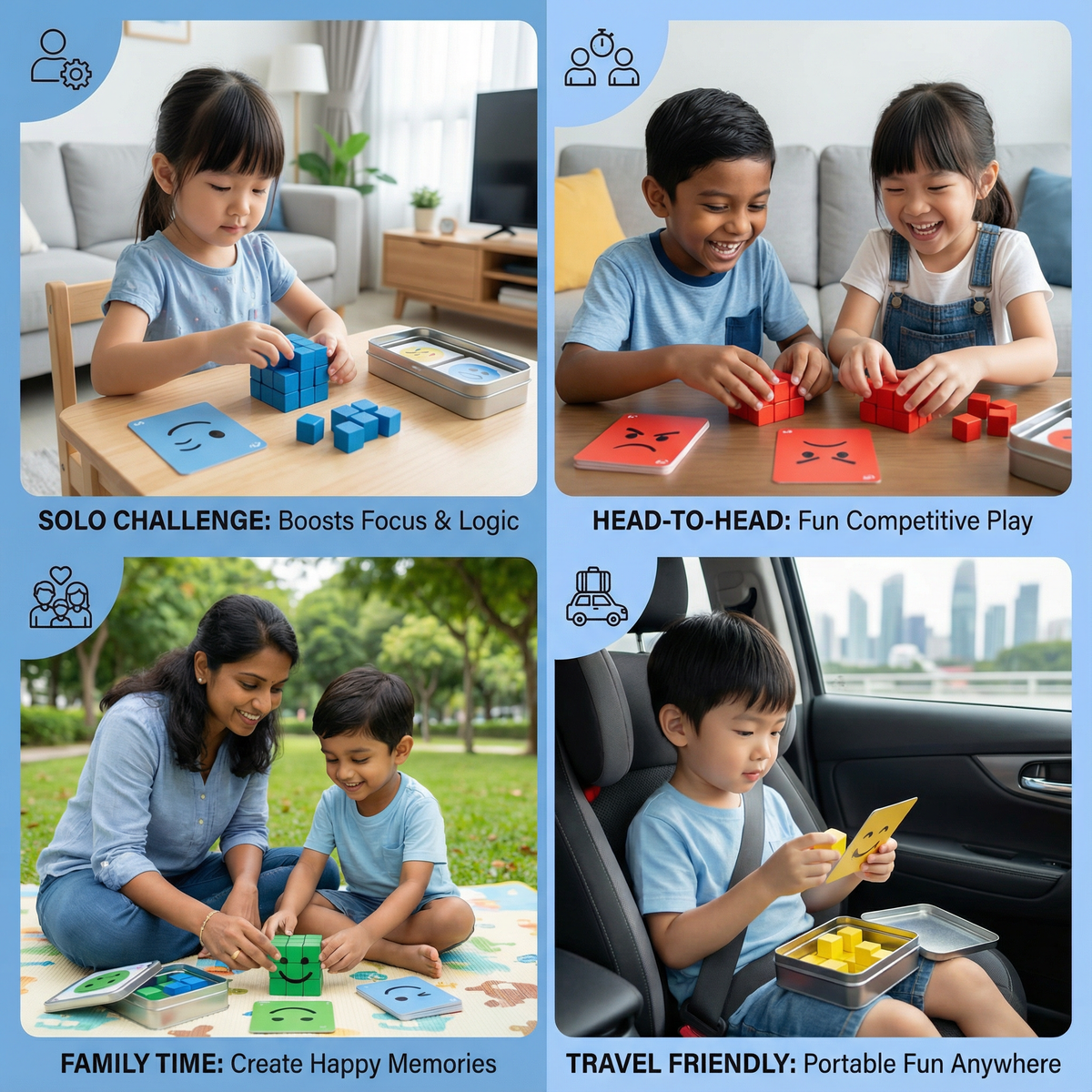 Face Puzzle Cube Game