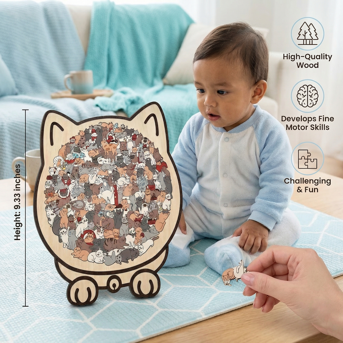 Wooden Cat Puzzle