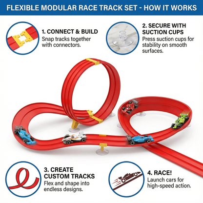 Flexible Modular Race Track Set